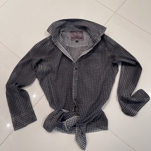 The Shirt, checkered, S, dark blue